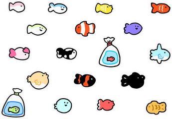 바다 생물 일러스트