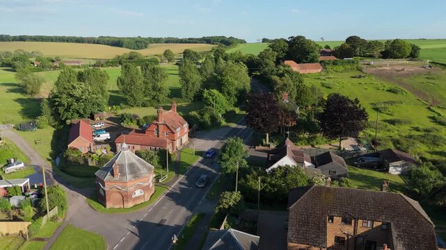 Quaint rural village is a small, picturesque settlement with traditional charm, characterized by historic houses and buildings and a peaceful atmosphere, beautiful natural landscapes, rolling hills