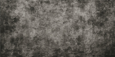 Dark black and white grunge texture of an old concrete wall surface