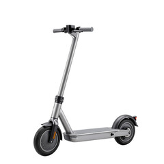 Silver Electric Scooter Modern Design