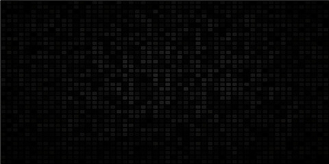 Digital blue abstract background pattern of binary code squares and matrix glow illustration