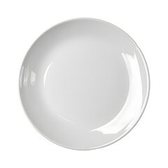 Elegant White Round Plate with Smooth Design for Fine Dining Presentation