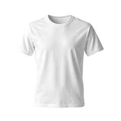 White Cotton T-Shirt with Short Sleeves