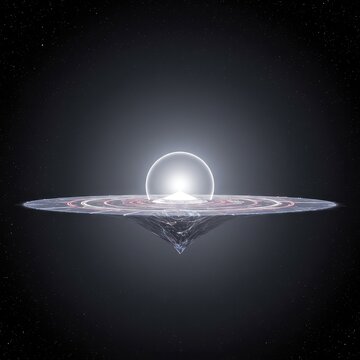 Abstract visualization of spacetime fabric flattened, suggesting a theoretical blank where gravitational force is neutralized or completely absent ,abstract ,theory ,quantum