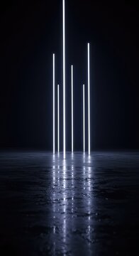 An abstract visual representation emphasizing isolation and infinite space, where the environment is deliberately lacking contextual information ,infinity ,distinct ,limitless