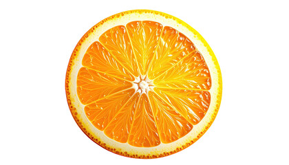 A macro shot of a single citrus fruit slice against a black backdrop