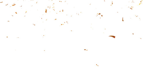 Multicolored Celebratory Confetti Particles Isolated in 3D Render on Transparent Background, Perfect for Party Themes, Wedding and Festival PNG.