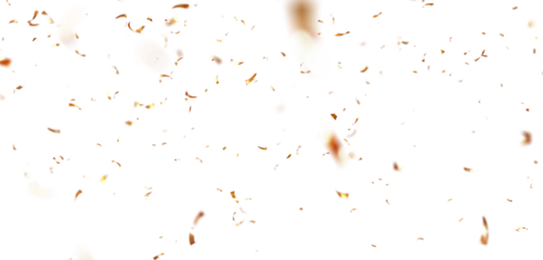 3D Confetti Particle Burst on White and Transparent Background, Colorful Falling Confetti Ideal for Festive Celebration Designs and Event Graphics PNG.