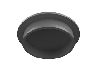 Cylindrical Gray Plastic Slotted Key Cap | High-Quality 3D Render of a Technical Furniture Fitting...