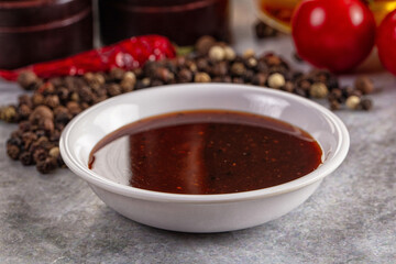 Black pepper sauce for meat