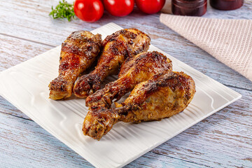 Baked chicken drumsticks with spices