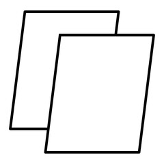 referee cards line icon with editable stroke