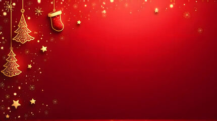 Luxury Red Christmas Background