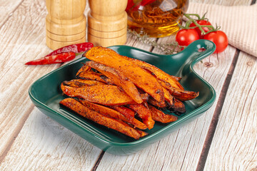 Homemade cuisine - baked sweet batat