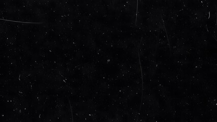 Black Background with White Dust Particles and Scratches image photo