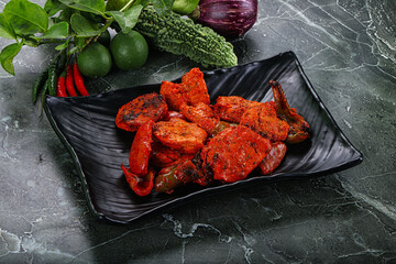 Indian cuisine - chicken tikka barbecue