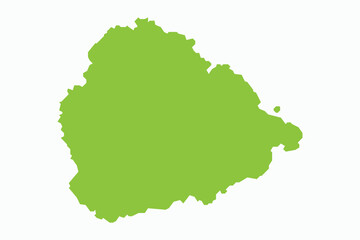 Vector graphic artwork suitable for print and web containing flat detailed map of ASCENSION ISLAND