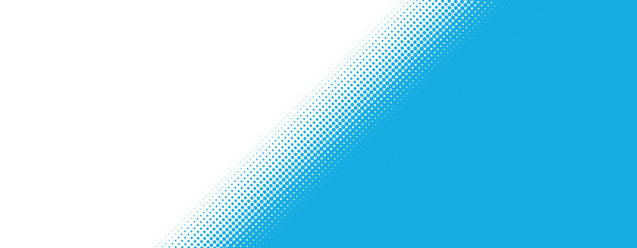 Banner in hellblau und wei&szlig; mit gepunktetem Farbverlauf