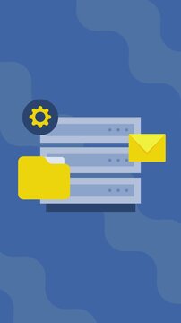 Business securely stores documents, files and data in the cloud storage, and uses mail servers to communicate with customers.