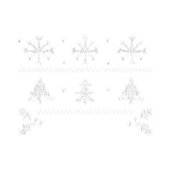 PNG Festive winter pattern design
