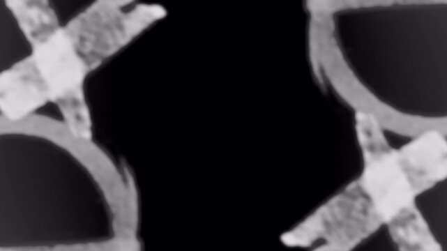 Vintage Film Leader Overlay with Dark Background in 4K.  Vintage Film Intro Overlay