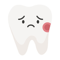 Cartoon Tooth Toothache Dental Pain Sensitive