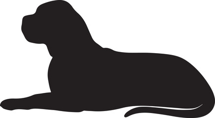 Obraz premium Silhouette of a slender graceful dog standing in a profile view