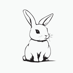vector illustration of a rabbit