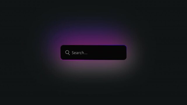 search bar minimalist input field Futuristic search bar withicon search on dark background input field text box