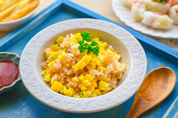 コーンの炊き込みご飯