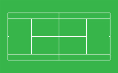 Green tennis court graphic illustration white lines sports background training surface professional game