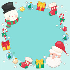 green christmas welcoming frame 1