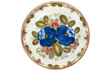 Painted plate isolated