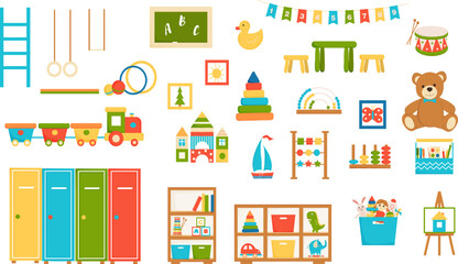 kindergarten toys and furniture