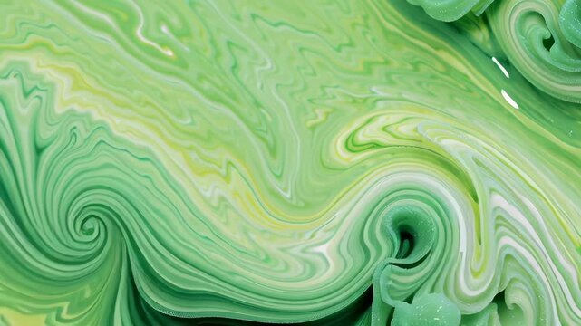 Abstract green smoke swirling across background concept. Swirling green patterns evoke natural elements and spiritual connection.