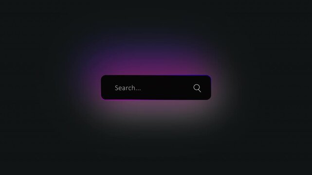 search bar minimalist input field with icon search on dark background search