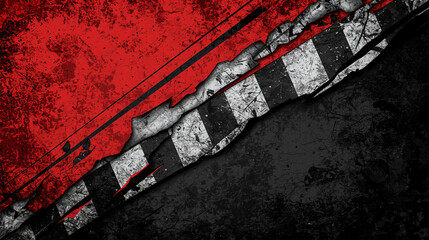 Aggressive Red-Black Grunge Racing Banner &ndash; Cinematic Motorsport Background
