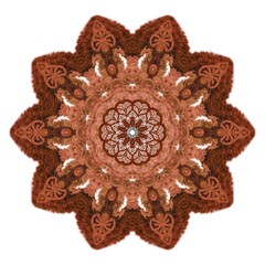 Fuzzy Mandara No.4. Dense symmetrical linework,soft fuzzy dimension,versatile for creative use.featuring both solid tones and contrasting colours.