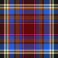 Color CaputMortuum and CeruleanBlue and Birchwood plaid texture seamless pattern 