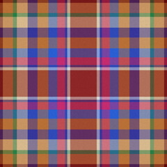 Color ElSalva and KikorangiBlue and Dune plaid texture seamless pattern 