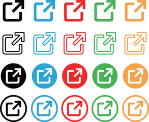 外部リンク　アイコン　セット