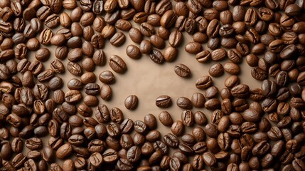  coffee beans as the background
