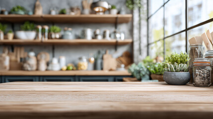 home kitchen table with cozy atmosphere