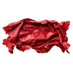 Obraz premium Ripped transparent hole in red paper torn hole concept. Textured red paper background for creative design projects.