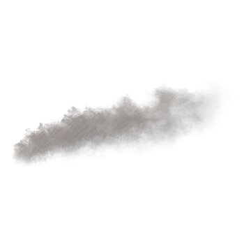 Thin smoke rising up isolated transparent background realistic sketch PNG with alpha channel
