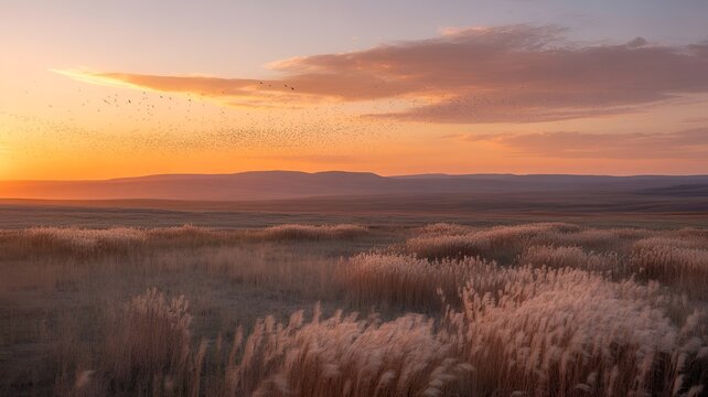 sunrise over the field,Sunrise Over the Field with Golden Light, Peaceful Morning Landscape with Sun Rising, Tranquil Field at Sunrise, Scenic Sunrise Over Open Countryside, Early Morning Sunlight Acr