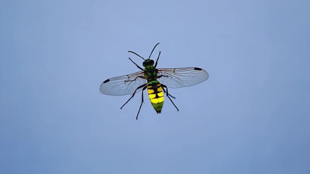 Firefly with light.
