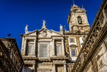 Fototapeta premium Church of the Venerable Third Order of St. Francis and Church of Saint Francis in Porto, Portugal