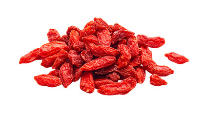 Dried red goji berries isolated on solid white background Png3