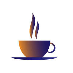 Cup icon, logo isolated on white background